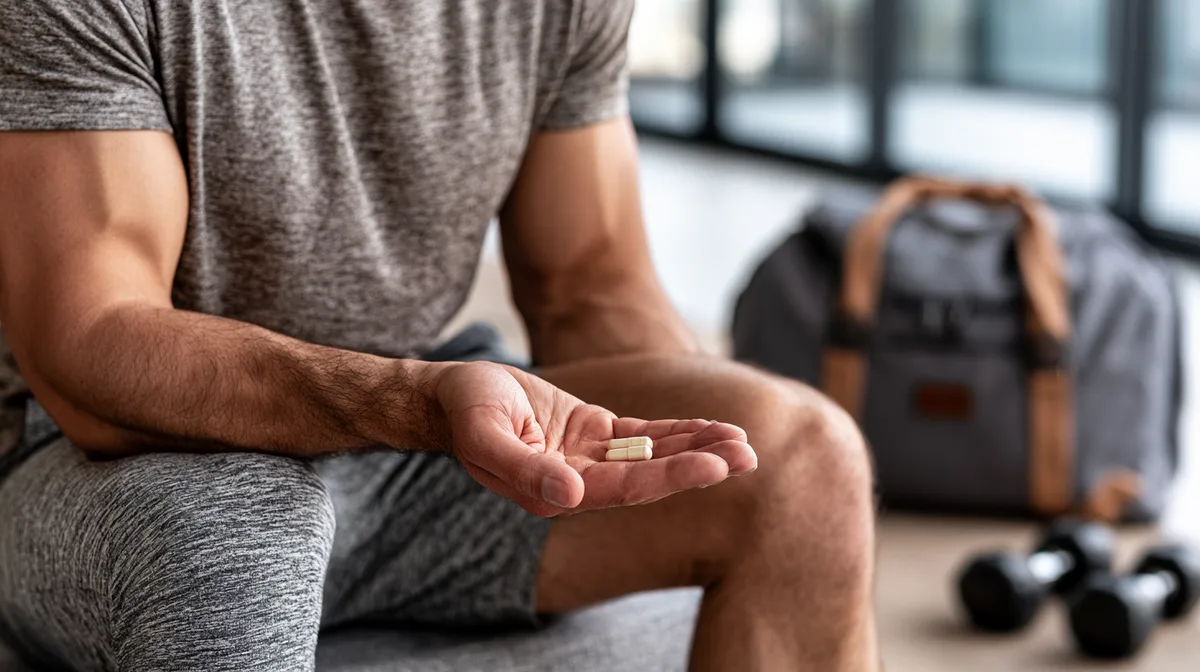 Gélules de complément d'épicatéchine dans la main - disponibilité en pharmacie